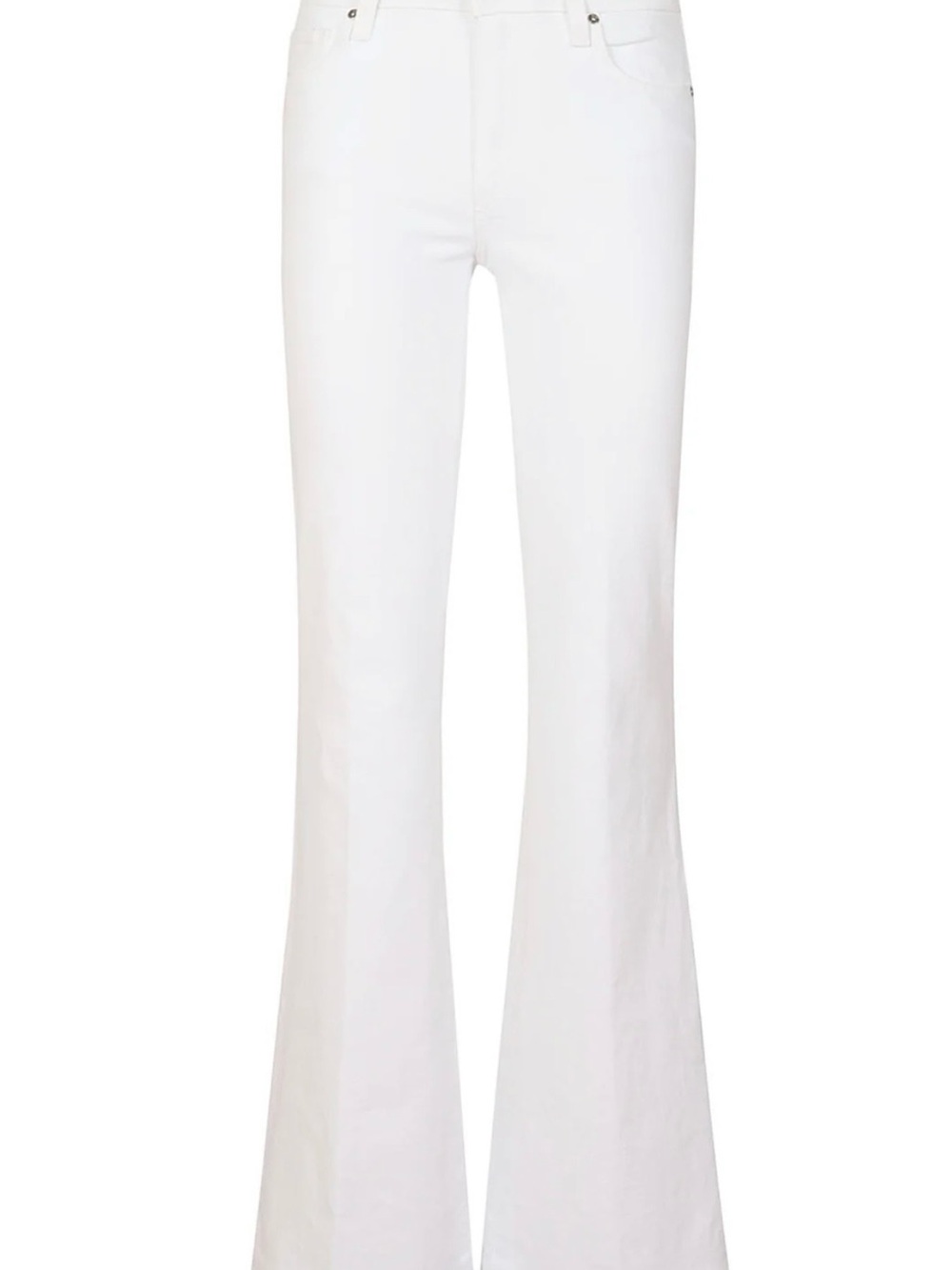 PAIGE‎ White Genevieve High Rise Flare Jeans Size 30/32 Boho Chic Denim - Picture 11 of 11
